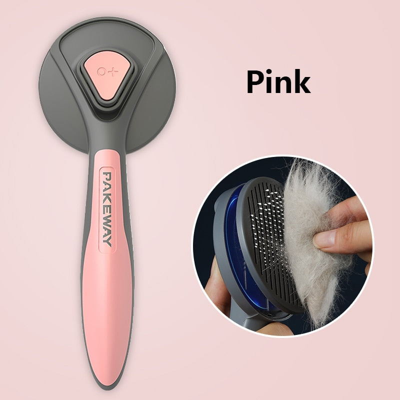 Cat Comb Dog Hair Remover Brush Pet Grooming Slicker Comb Removes Tangled Self Cleaning Pet Supplies Accessories