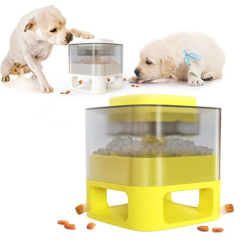 Dog Cat Feeding Bowls Dog Water Dispenser Eat Slow Dog Bowl Slow Feeder Puzzle Catapult Toys Pet Supplies